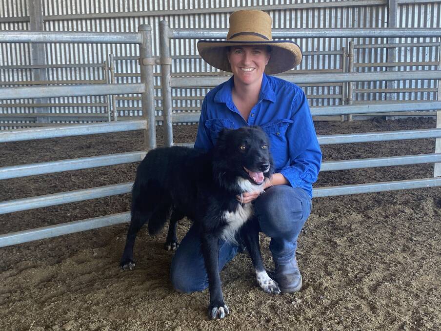 PROUD: Buyer Rowena Munro plans to breed from Harvey. She said she was drawn to his obedience and intelligence.