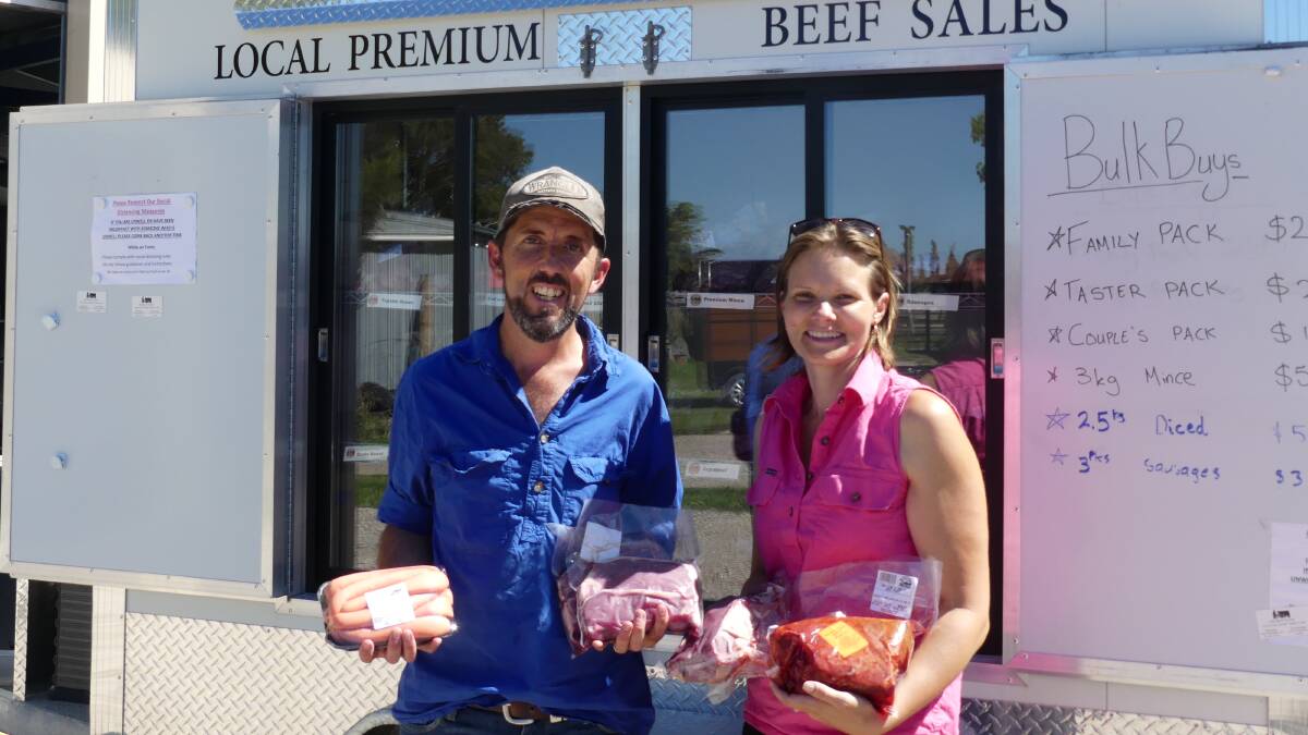 POPULAR: Simon and Michelle Beard opened their farmgate meat business - Meat Me At The Gate - a year ago after about a decade selling direct to wholesalers.