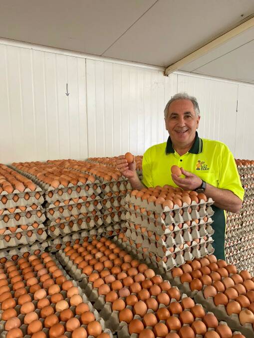 PROUD: VFF Eggs Group president Brian Ahmed said farmers would donate at least two pallets of eggs per week for the next 10 weeks.