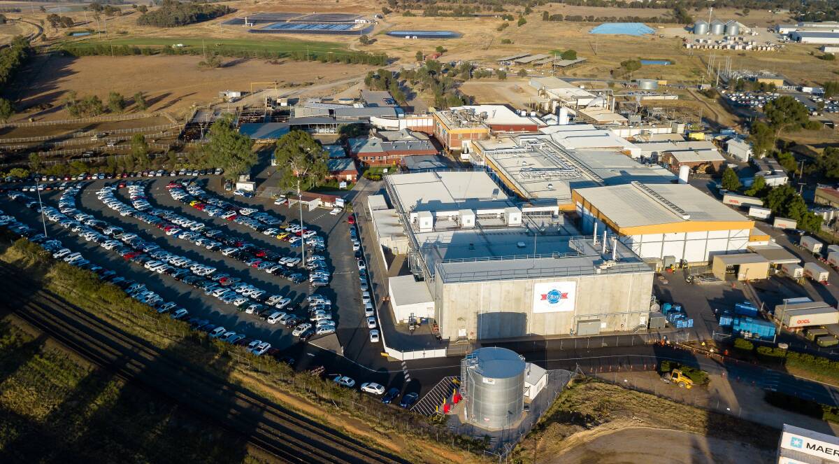 FROM THE SKY: The Teys Australia meat processing plant at Bomen. Photo by Teys Australia.