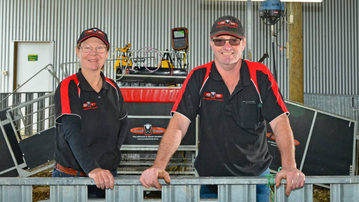 Designed by farmers, for farmers: The designers and owners of Combi Clamp, Lynley and Wayne Coffey.