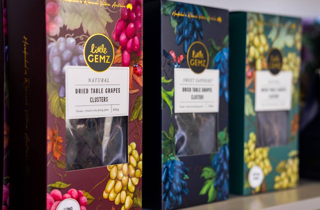 Quality reputation: The Gallace family launched the brand Little Gemz last year, leveraging their export and business connections to sell the dried fruit into Asian supermarkets. Picture: Supplied