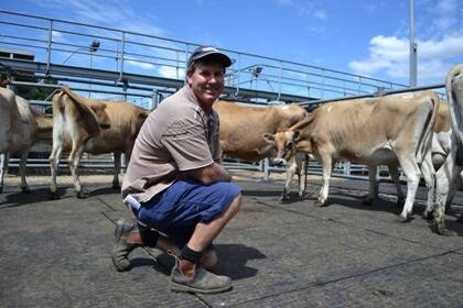 Cobden dairy farmer David Hallyburton picked up eight Jersey heifers at an average of $1000 at Colac, which he said was cheap.