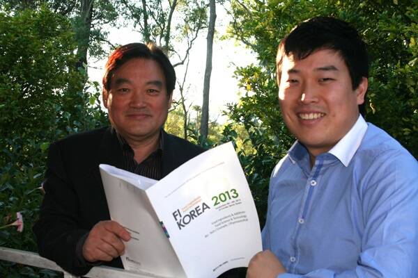 Tasko CEO Solomon Choi and son Richard.