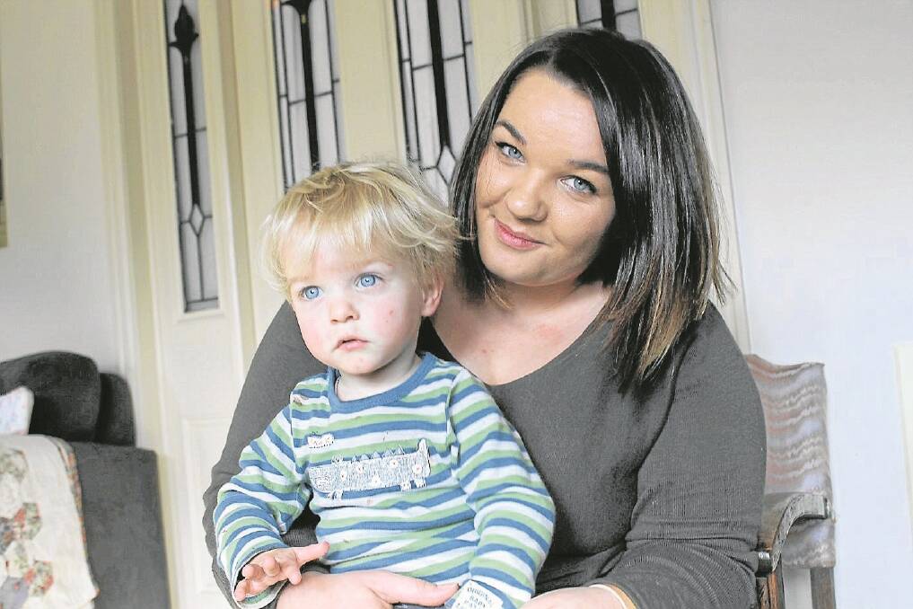Gabrielle Balfour-Glassey, Ballarat, with her son Ethan, 2, who was born prematurely at 27 weeks.