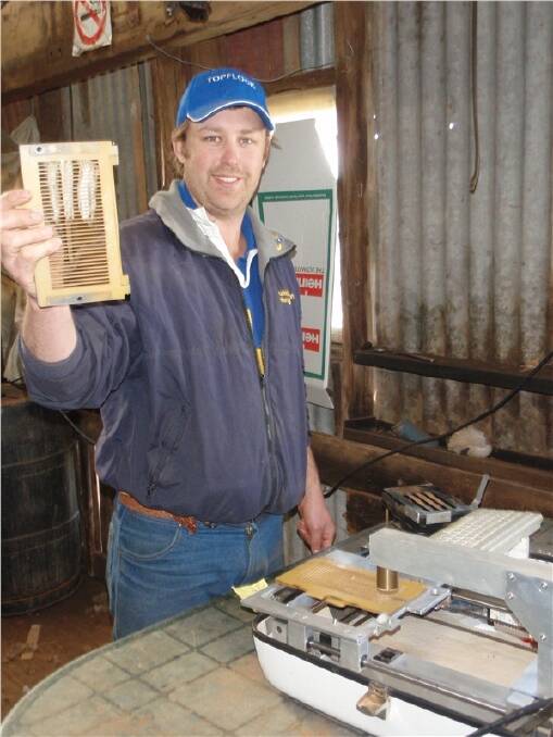Maryborough producer and fleece testing contractor Alistair Calder sees great opportunities for electronic identification tags in sheep enterprises. 