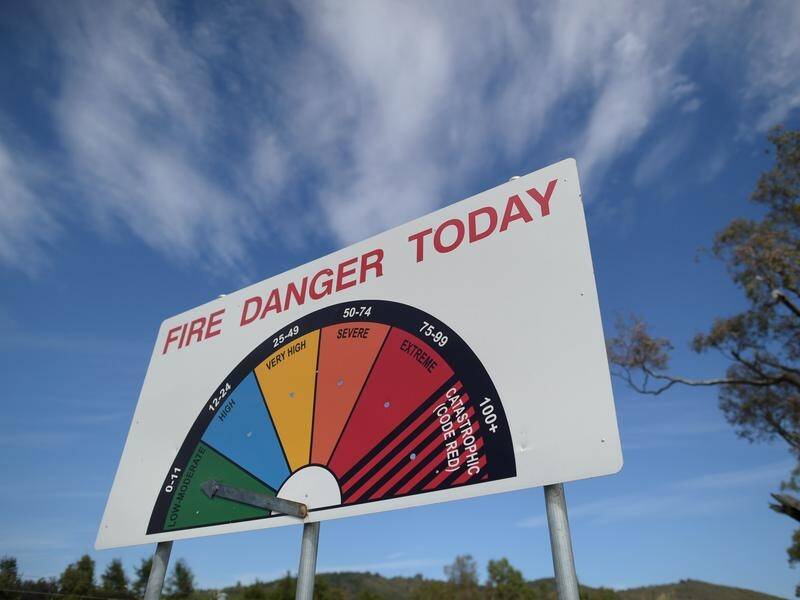 Parts of regional Victoria are bracing for dangerous fire conditions. (Lukas Coch/AAP PHOTOS)