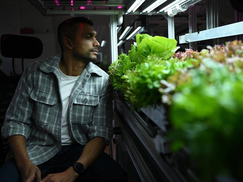 Nadun Hennayaka is examining how space technology can feed the world's growing population. (JAMES ROSS)