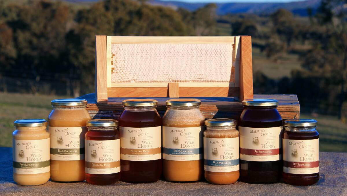 JARS OF DELCIOUSNESS: The Malfroy's Gold range of wild honey.