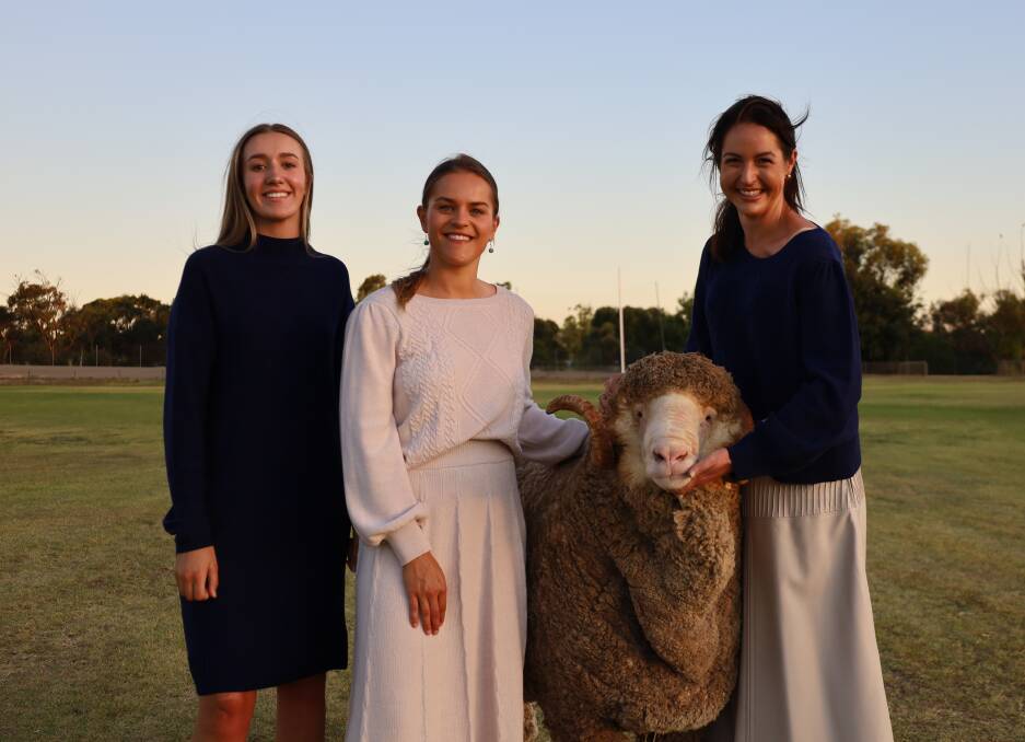 Felicity Stockman, Amelia Rasheed and Iris and Wool's Emily Riggs in 2023. Picture supplied