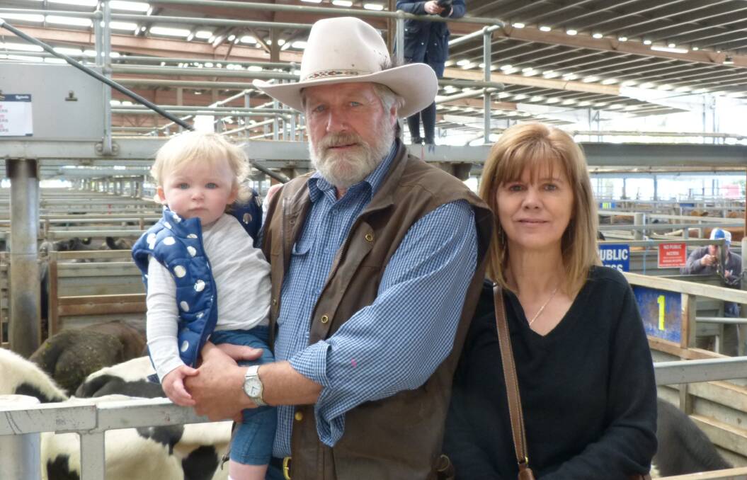 Mark McGuffie is a regular at Gippsland store sales, and with him Thursday was Lee and his grand daughter Cienna.