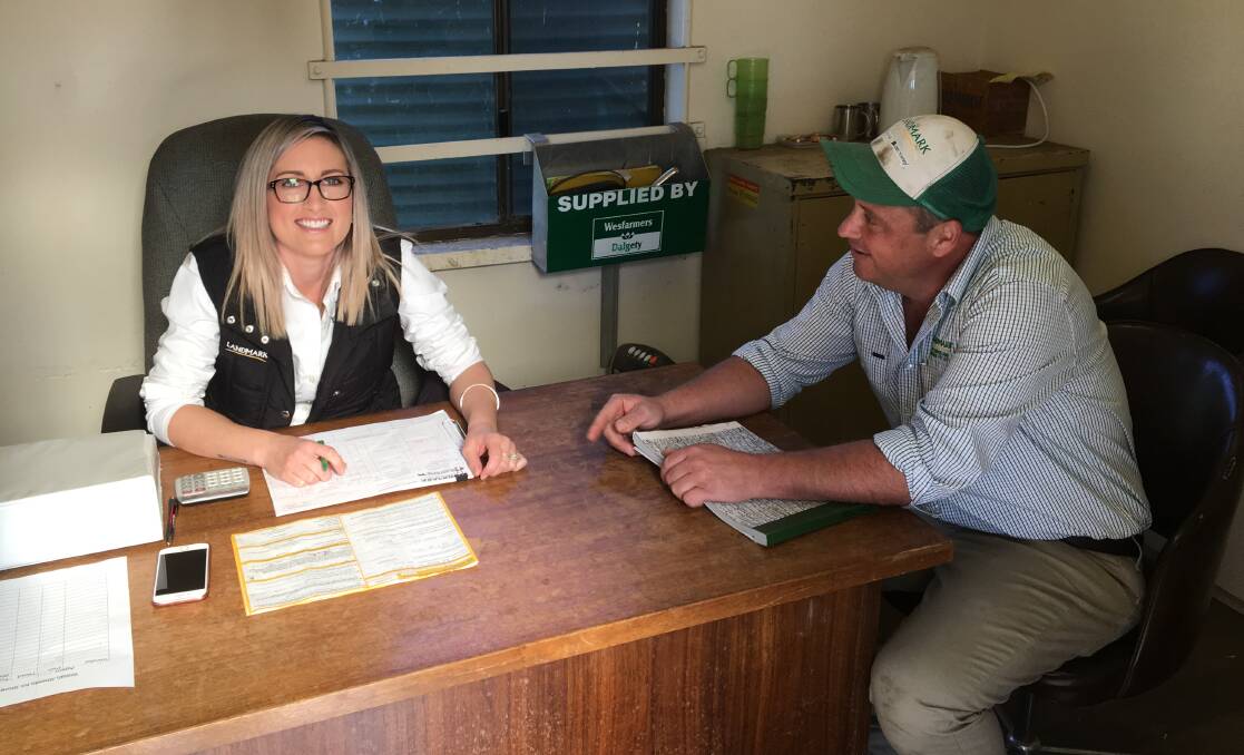 Lisa Hodge and Scott Mundy, Landmark SGL, may well be doing a lot of chatting later on if spring rain eventuates. Scott is from Orbost.