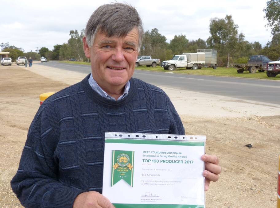 Barry Holland, Sale, was recognised as a top 100 producer for the 2017 MSA awards.  