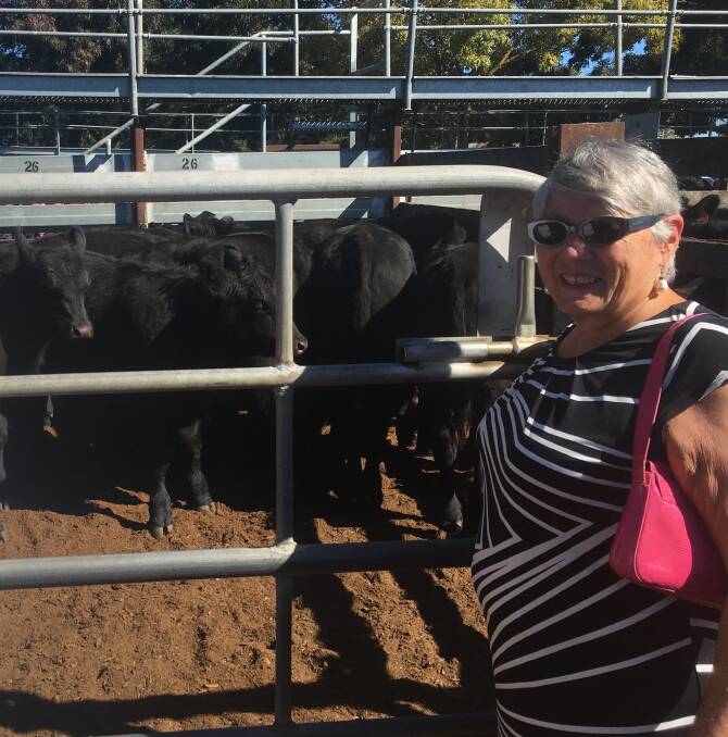 OVERSEAS VISITOR: Sue Keeble traveled all the way from London, England, to the Kyneton store sale. Ms Keeble was visiting her aunt, Kristen Keeble, a local.