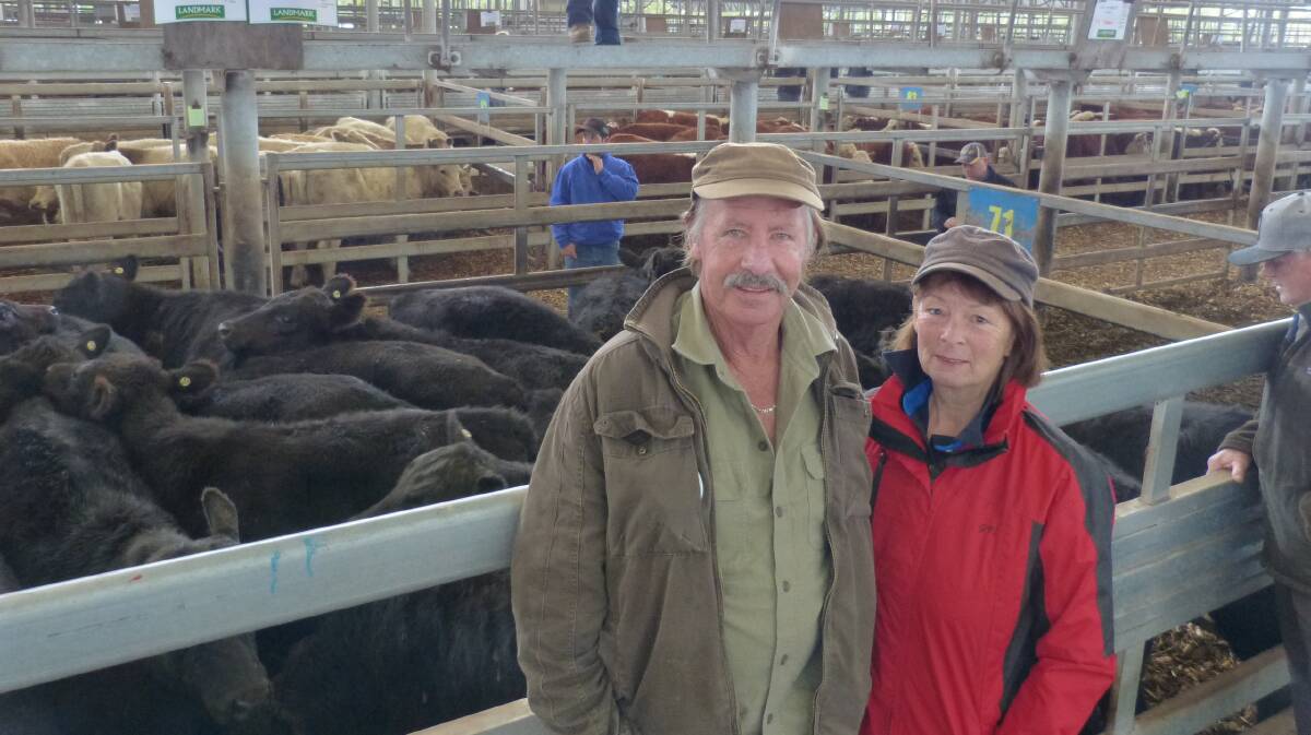 Andrew and Cate O'Mara, Glengarry, sold Angus steer calves at Leongatha, Thursday, weighing 297kg, which sold for $960, or 323c/kg lwt.