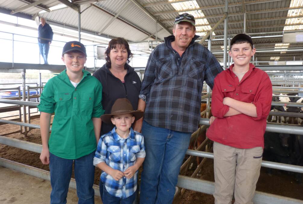 Riseley Contracting sold cattle at Bairnsdale, Tuesday. Glenn and Lucinda Riseley were with Hayden, and Nathan and Travis. The two older boys competed in the woodchop at the Royal Melbourne Show.