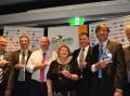 Growth Awards winners Paul Nicol, Queensland; David Birkett, New Zealand; David Heinjus, South Australia; Sheila Charlesworth, Western Australia, Bryan Hart, NZ; Greg Giblett, NSW, and Quenten Knight, WA.
