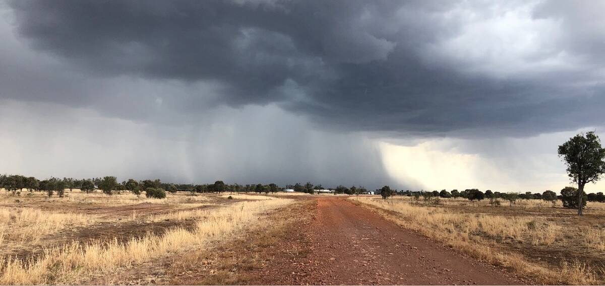 Hugh Philp of Wyena Station, about 130km north east of Clermont took this photo of the approaching storm.