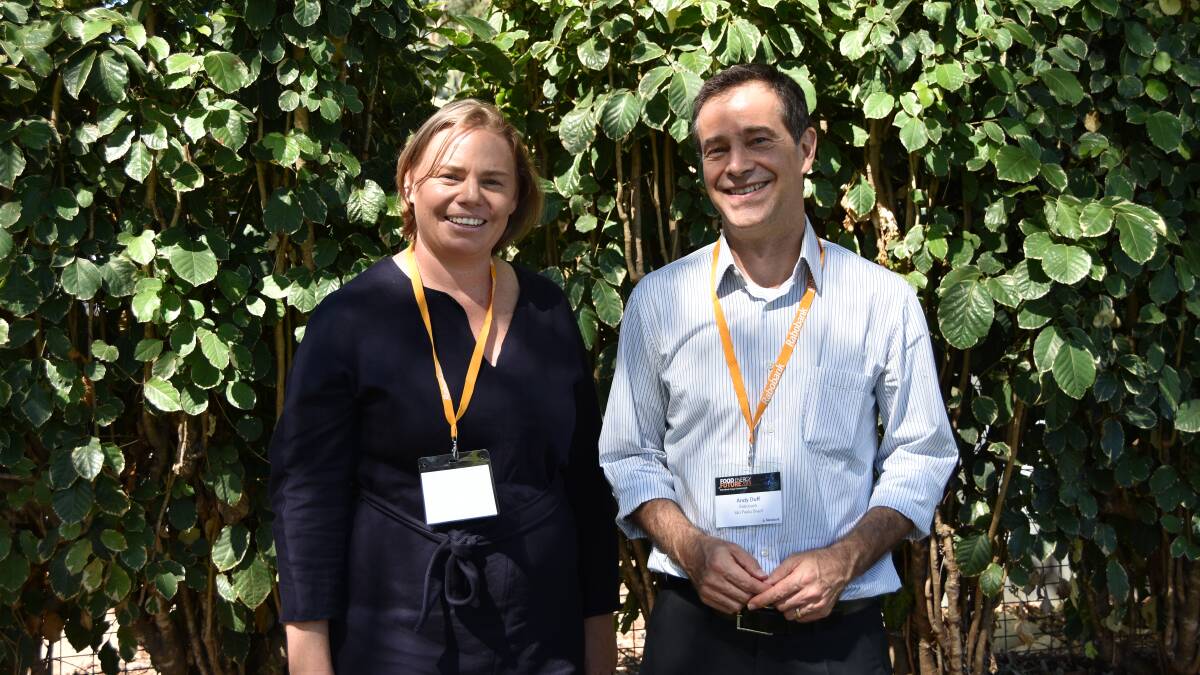 Georgia Twomey, Rabobank commodity analysist with Andy Duff, Rabobank Agribusiness, South America, Global Strategist - sugar. Photo: Jessica Johnston.