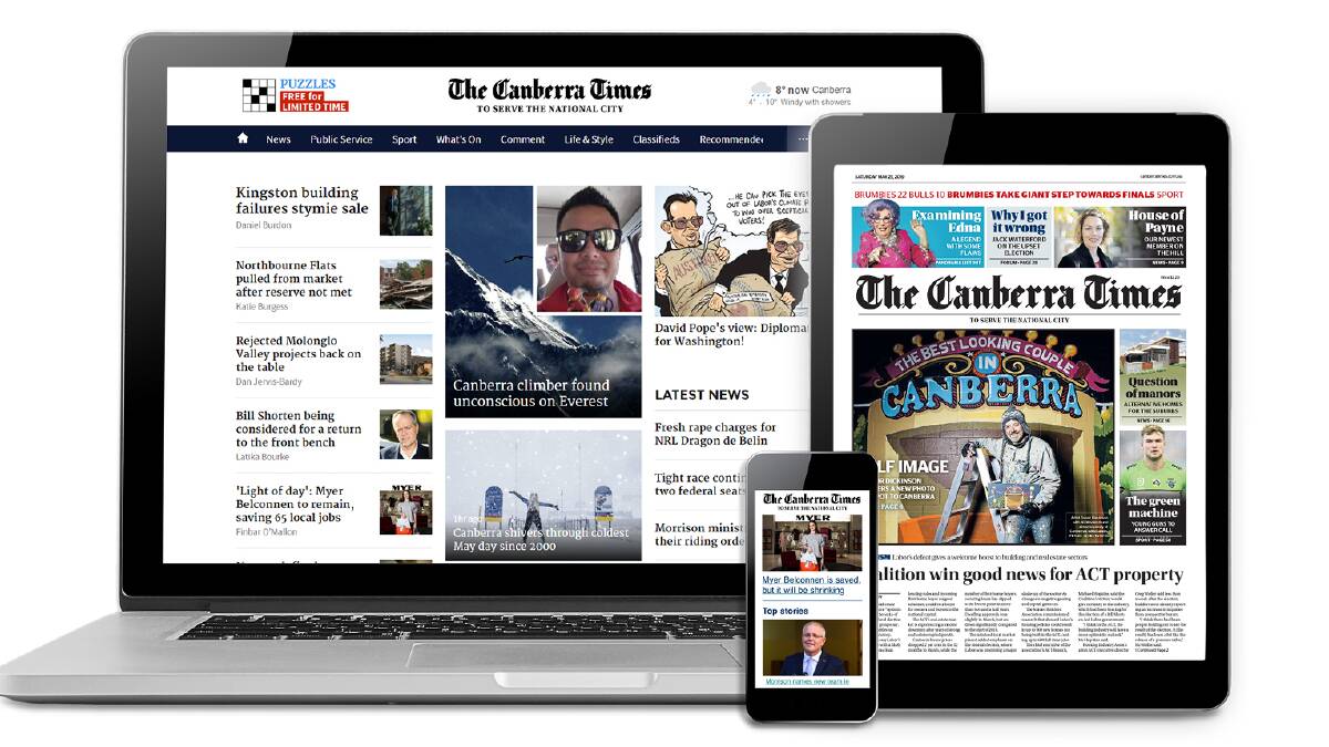 Mr Catalano and Mr Waislitz bought the Australian Community Media stable of publications, including The Canberra Times, from Nine following its merger with Fairfax Media.