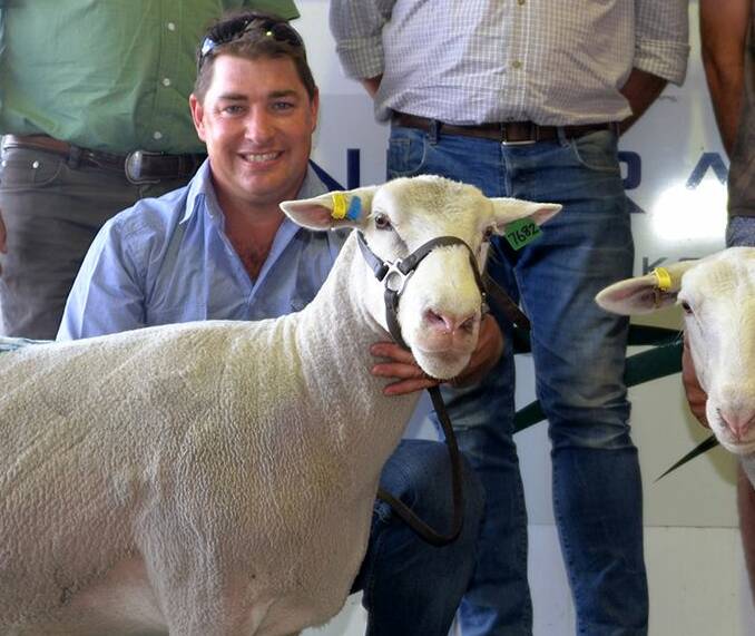 NEW CLIENTS: Bundara Downs' Greg Funke, Bordertown, SA, said the gained extra clients and sold more rams as a result of their participation in Sheep Week.