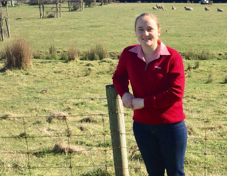WOOLLY GOALS: Junior sheep judge Gabrielle Horton will represent Tasmania in the national titles at the Royal Melbourne Show. Picture: Johanna Baker-Dowdell