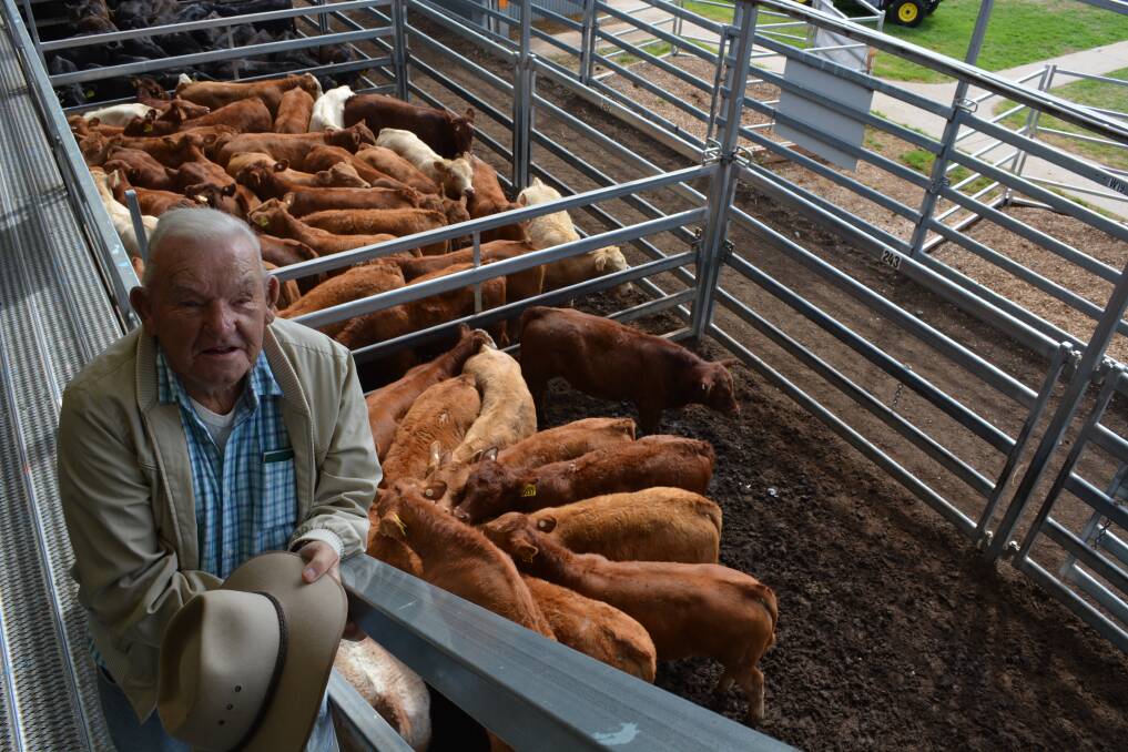 Des Redmond, "Kooralbyn", Orange, bought a pen of 14, 174 kilogram Limousin-cross steers for $665 a head at the Central Tablelands Livestock Exchange (CTLX), Carcoar, weaner sale last Friday.