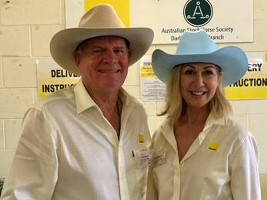 CHRISTMAS SPIRIT: Paul White and his partner Lynne Porscin are long term supporters of Drought Angels.