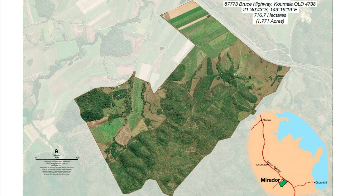 Mirador covers 717 hectares.
