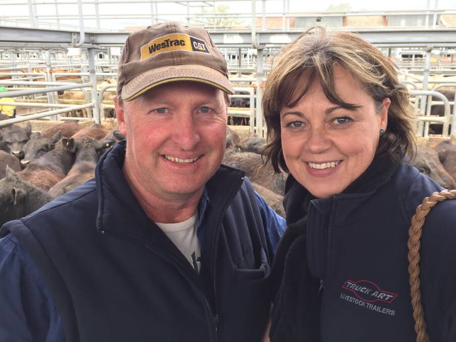 Freddie Haintz, Newlyn, and partner Stephanie Cawsey bought 84 Angus steers to grow to feeders.