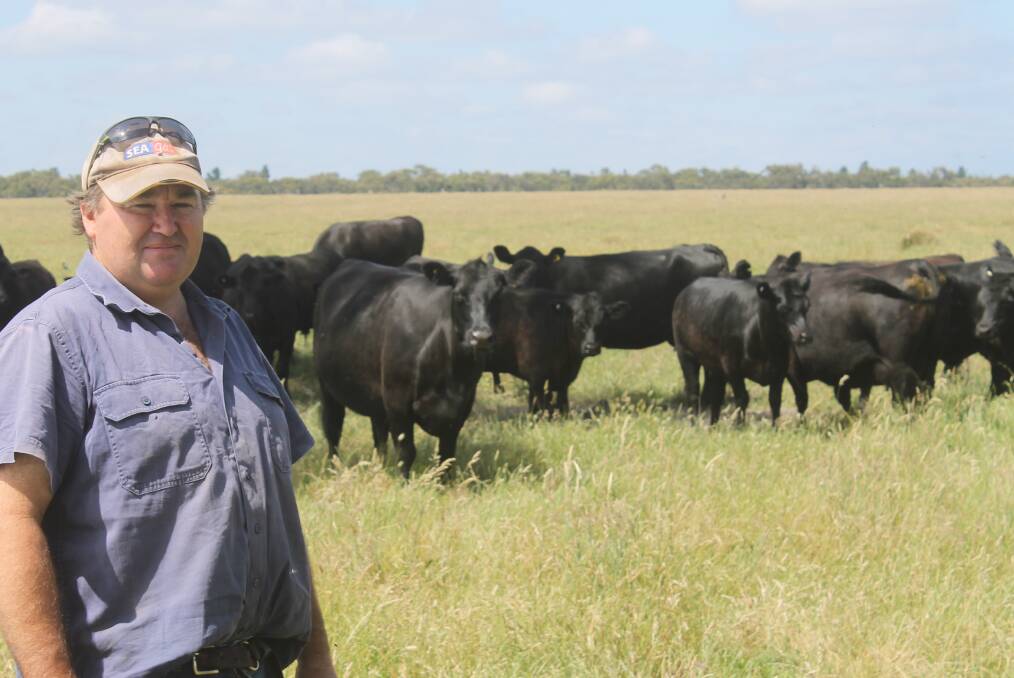 Ian Spratling, Warrack aims to increase his Banquet and Boonaroo-blood breeding herd from 70 to 100 cows over the next two to three years by retaining heifers. Improved commodity prices he says should make the task easier.