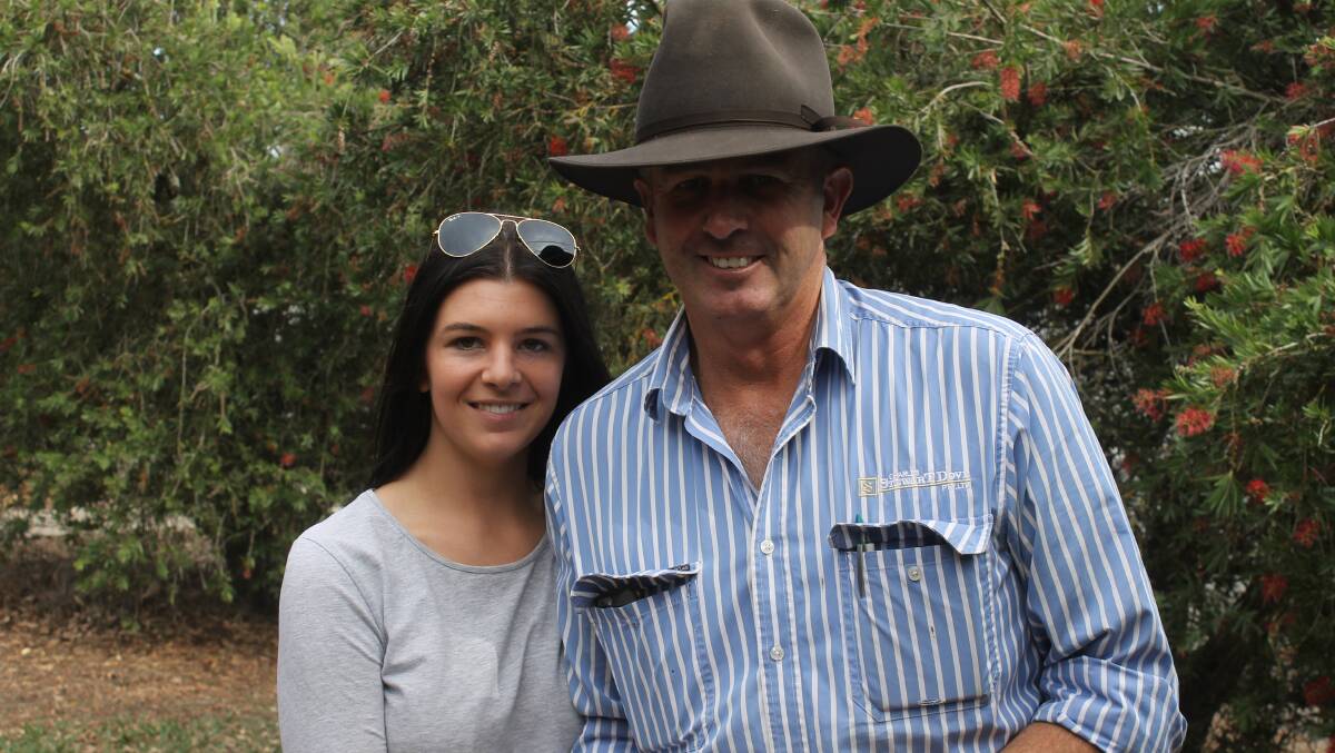 With school and university holidays in play, Phil Douglas, Charles Stewart-Dove had the accompany and assistance of his daughter Madelyn at the Colac sale.