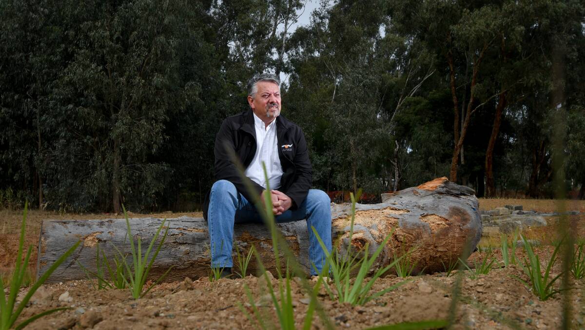 NEW PROJECT: Dja Dja Wurrung Aboriginal Clans Corporation chief executive Rodney Carter said putting grasses back in country was like putting souls back in country. Picture: NONI HYETT